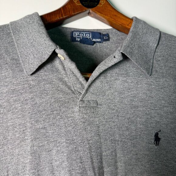 Polo Ralph Lauren Long Sleeve Shirt Gray XL 100% Cotton - Picture 4 of 8